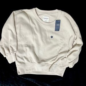 Creme colored size XS Abercrombie and Fitch Soft AF Collection Crewneck